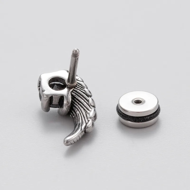 designer men's jewelry Vintage Grunge Adjustable Dainty Geometric 316 Stainless Steel men's jewelry new york Zircon Ear Studs - Wholesale 1 Piece james avery men's jewelry