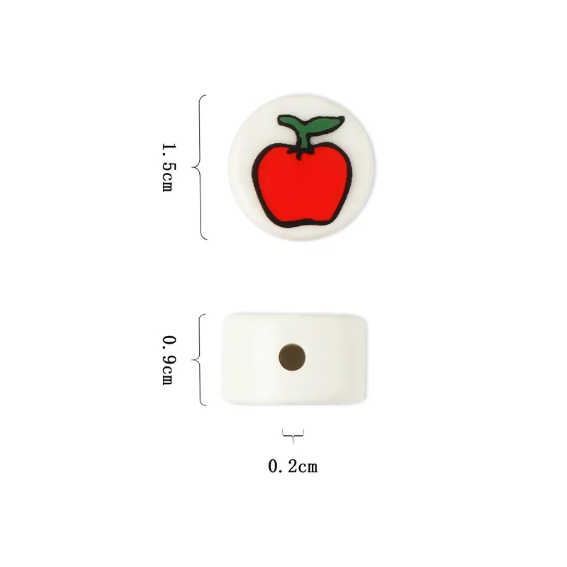 different types of beads for jewelry making "Vintage-Inspired juicy couture jewelry making kit Ceramic Apple - High-Quality Antique Design Vibrant Heritage Art Piece" jewelry making online