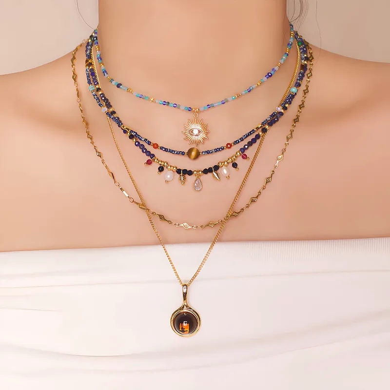 disney fine jewelry "Exclusive Dainty Retro Devil's Eye Crystal Necklace – Glossy Stainless Steel fine jewelry jobs near me & Copper Seasonal Collection" hialeah fine jewelry