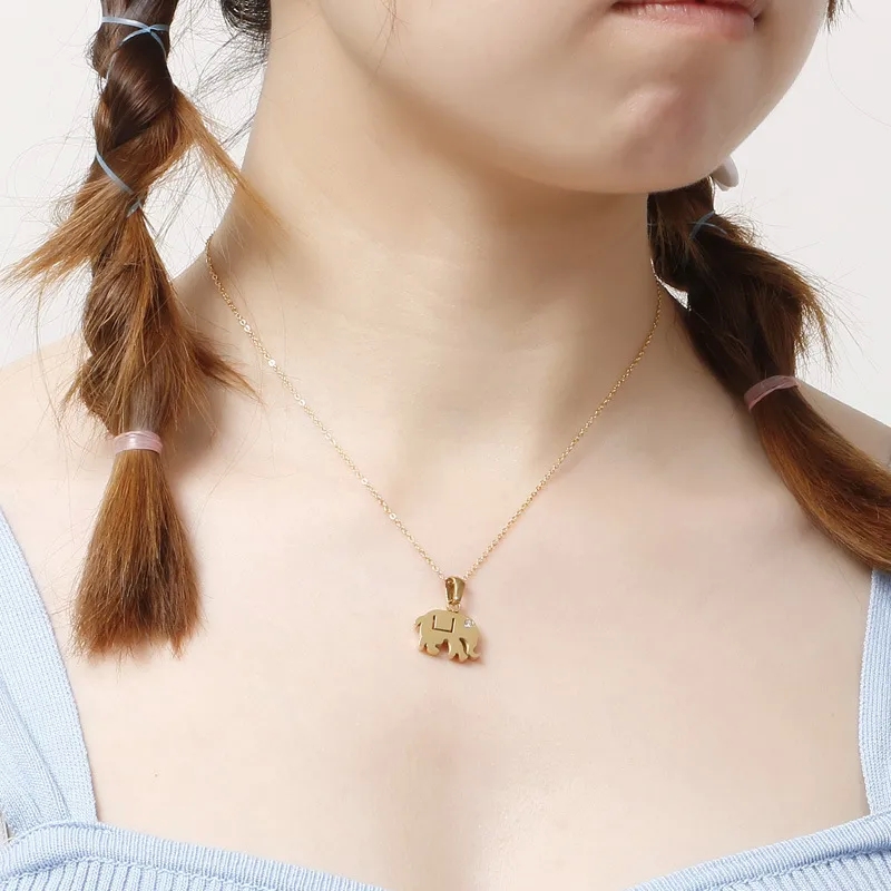 ember fine jewelry "Hand-Engraved Titanium Steel brilliance fine jewelry 18K Gold Plated Animal Pendant – Stylish & Comfortable Fashion Must-Have" jack sutton fine jewelry