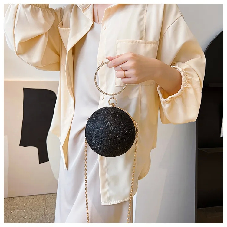 evening bags "Vintage-Inspired Organic Round Evening Bags – Ethical & Fashionable Party bags in french Wear for Women" designer bags