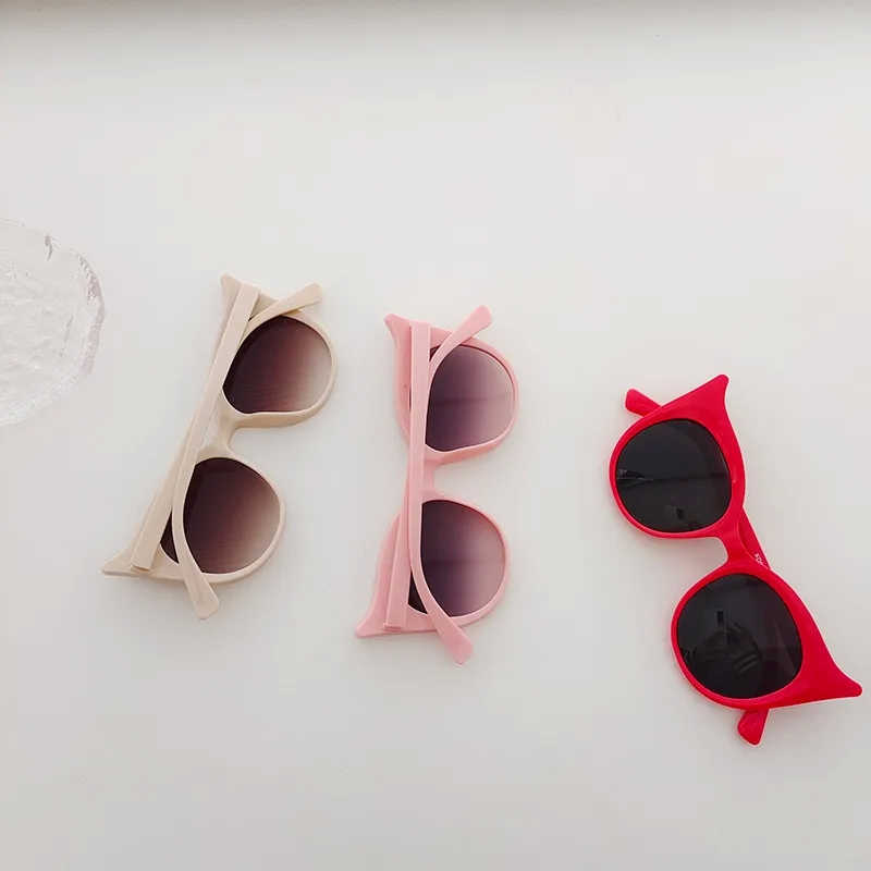 celebrity style "Luxury Glossy Round Frame Kids Sunglasses – Unique Cartoon Style sleek Party Wear Discounted PC Resin Frames" boho chic