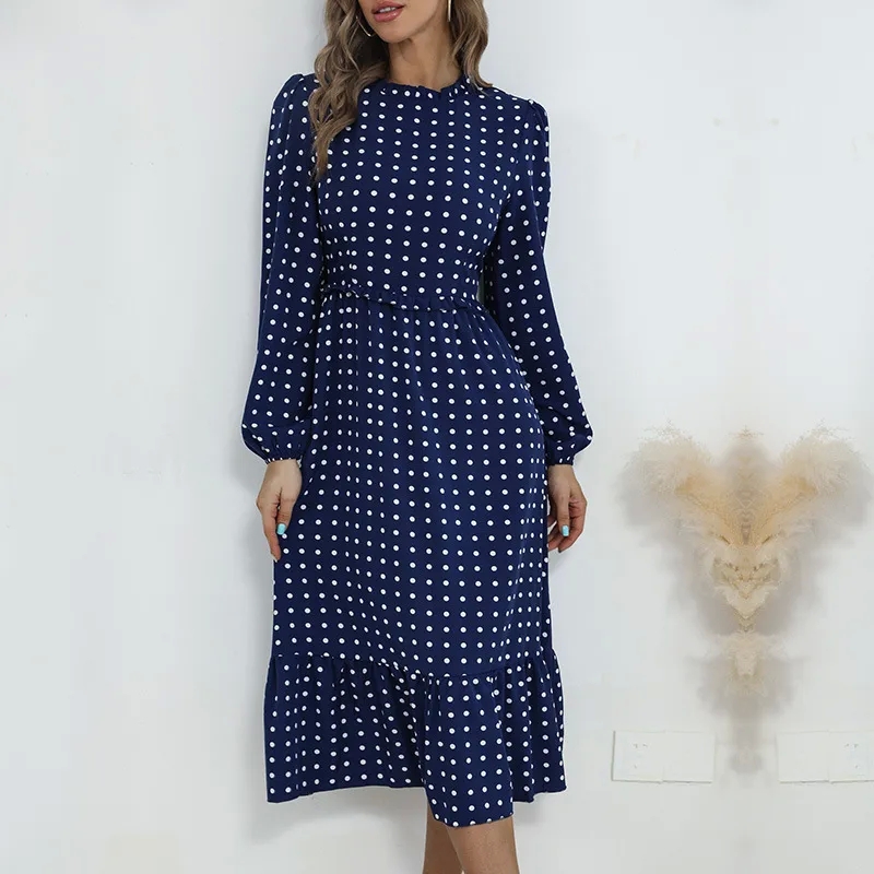 faconnable women's clothing "Wholesale Organic Polka Dot A-Line Midi Dress – Tailor-Made Vintage Style with Polished Finish yorkdale women's clothing stores Exclusive Deal" 90s women's clothing brands
