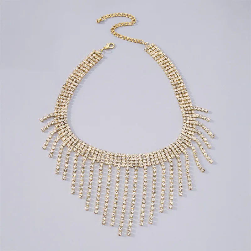 fashion 60+ "Wholesale Bohemian Rhinestone Alloy Necklace – Tailor-Made louis vuitton fashion jewelry Geometric Tassel Refined Craftsmanship Affordable Luxury" fashion jewelry reddit