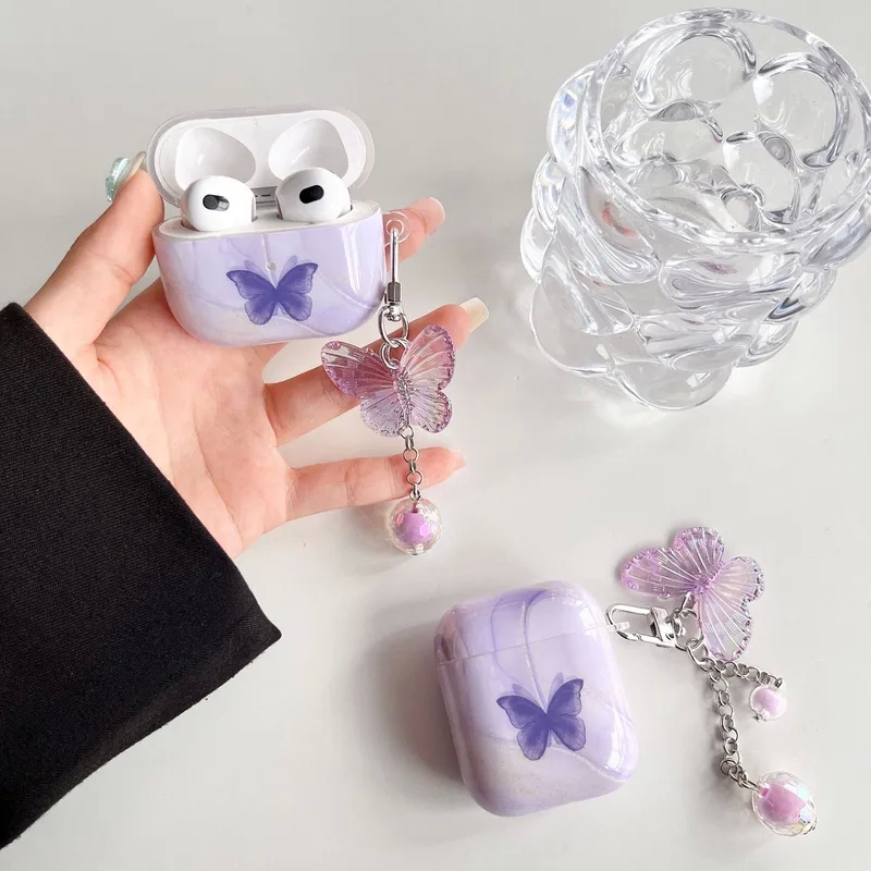 fashion accessories 2023 "Bohemian Butterfly Bluetooth Earbuds Case – Unique & barbie doll mix & match fashion accessories Discounted Streetwear Style" fashion zirconia jewelry
