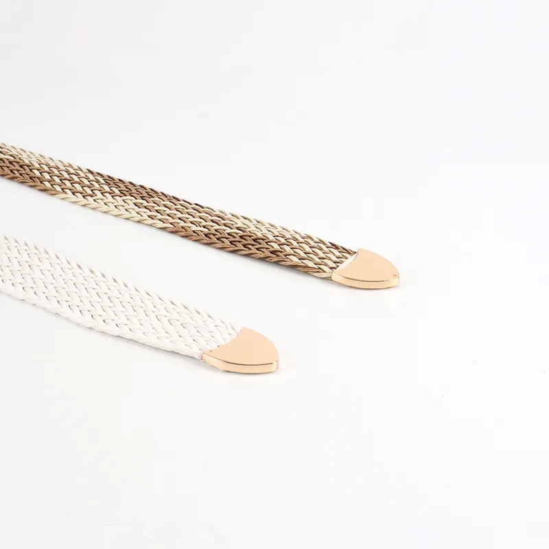 fashion accessories bracelet Custom 2024 fashion accessories trends Retro Glossy Geometric Straw Buckle Women's Woven Belts - Durable & Stylish Vacation Accessories enhance fashion accessories (joondalup) photos
