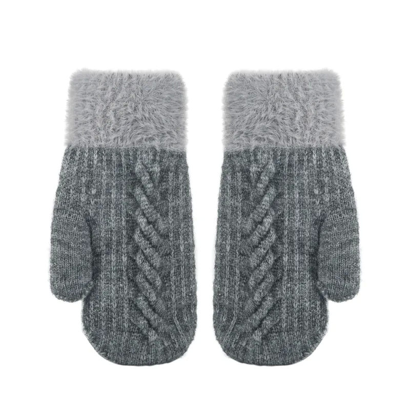 fashion accessory 5 letters "Authentic Unisex Color Block Plush Gloves fashion accessories gifts for him – Comfortable & Refined Winter Warmth 1 Pair" necessities fashion accessories