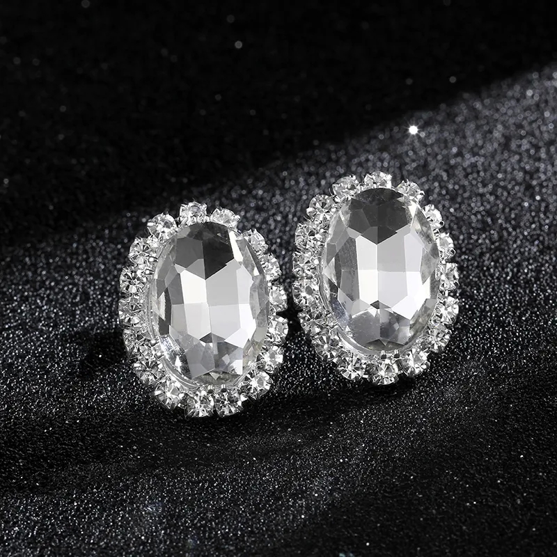 fashion costume jewelry meaning "Vibrant diamond fashion jewelry Grunge Chic: Premium Blue Crystal Alloy Diamond Stud Earrings for Women" kesa plan fashion jewelry