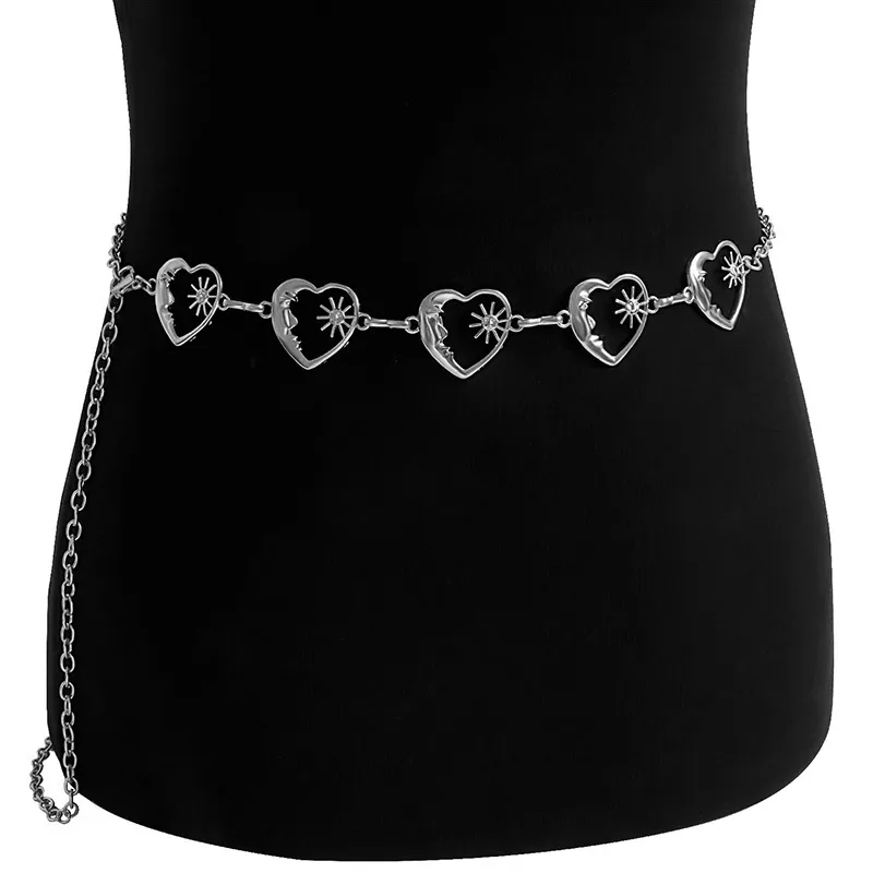 fashion jewelry 80s "Artisanal Premium Heart-Shaped Alloy Hollow Waist Chain – Playful & Exclusively Crafted yiwu nessa fashion jewelry co. ltd Women's Jewelry" what jewellery was worn in the 1940s