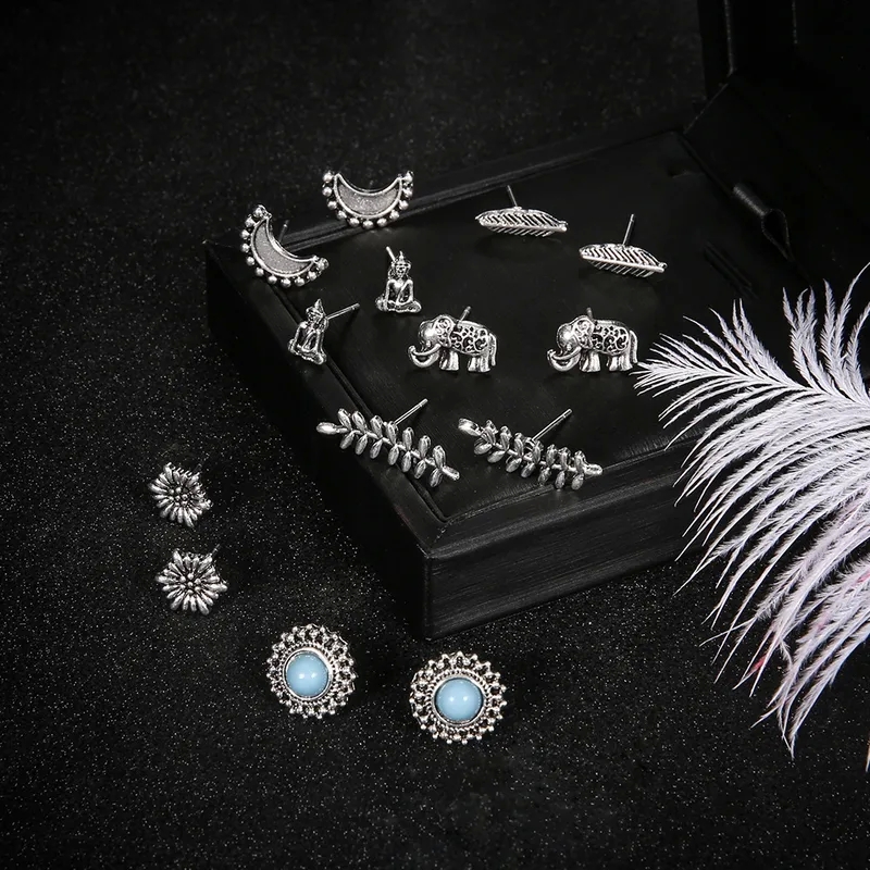 fashion jewelry for prom "Ethical Ethnic Animal Alloy Gemstone Stud Earrings – Wholesale Affordable sonal fashion jewelry Gift" korean fashion jewelry wholesale