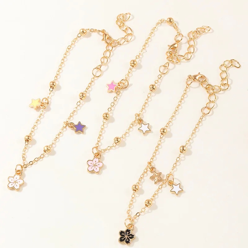 fashion jewelry gold rings "Vintage Charm Lightweight Star & Heart Flower Metal Bracelets fashion jewelry etsy – Scratch-Resistant Exclusively Crafted for Girls" wholesale fashion jewelry quality