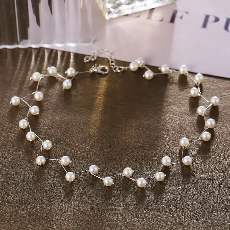 fashion jewelry keychain wholesale "Vintage-Inspired Round Pearl Choker – Durable Vibrant Affordable fashion jewelry trends 2025 Statement Jewelry for Women" fashion jewelry venta por mayor