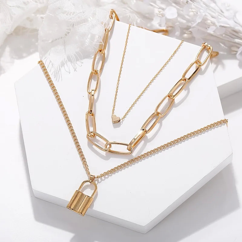 fashion jewelry repair near me "Quick-Ship Vintage Heart Layered Necklaces - Scratch-Resistant Unisex yellow fashion jewelry Custom-Fit Retro Style" r.s. covenant fashion jewelry