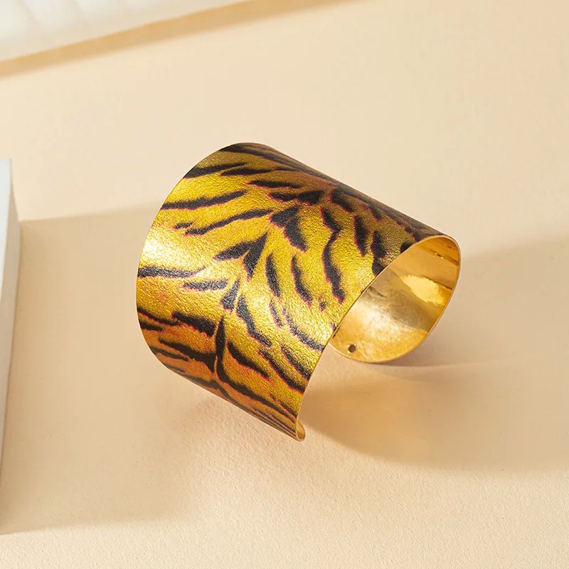 fashion jewelry upper side "Exclusive Retro Snakeskin Leopard Alloy Bangle – Personalized Romantic fashion jewellery quality Craftsmanship for Women" kushal's fashion jewellery jubilee hills
