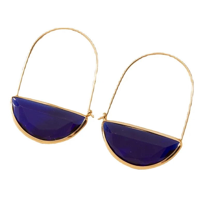fashion jewelry gold rings Wholesale Discounted Classic Semicircle fashion jewelry reddit Crystal Earrings – Exquisite Colorful Simple Elegance for Women especially for you fashion jewelry