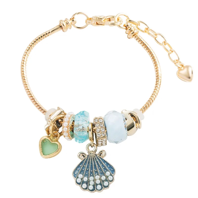 fashion jewelry wholesale china "Romantic Personalized Gold-Plated Heart Rhinestone Bracelet – Premium Stainless y2k fashion jewelry Steel Discounted Wholesale" jm fashion jewelry