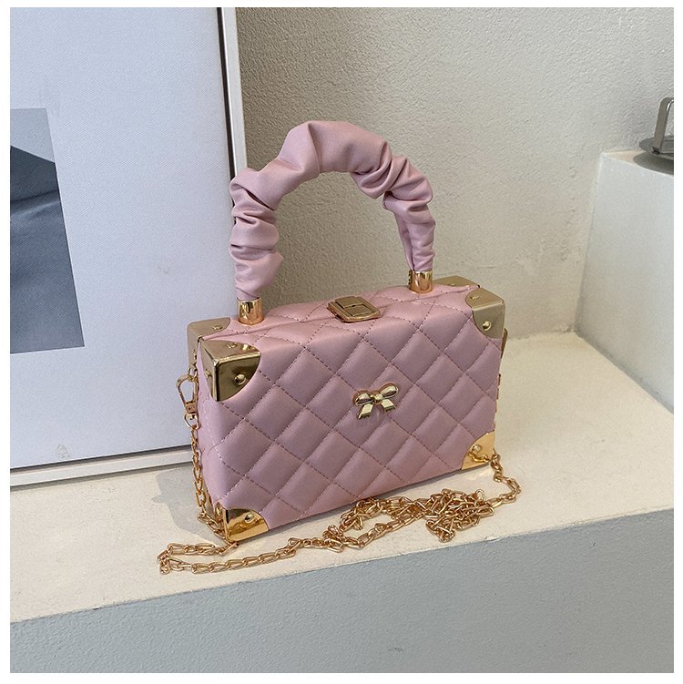 fenn bags Wholesale Modern Women's Medium PU Leather Chain Bag – Rare Refined Elegance, Square Lock Clasp, All-Season bags 6x9 Style bags xiaomi