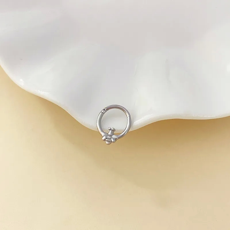 fine cubic zirconia jewelry Exclusive Recycled Stainless fine jewelry collection Steel Animal Nose Ring - Titanium Gold Silver Plated Formal Vacation Style fine jewelry near me