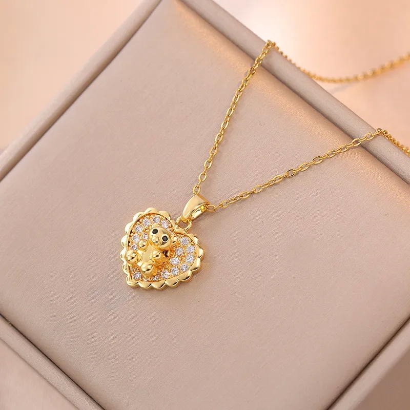 studio 51/50 piercing & fine jewelry "Wholesale Minimalist Copper Heart Zircon Jewelry Set – Tarnish-Resistant Premium Quality Luxe macy's fine jewelry Comfort" fine jewelry 14k gold