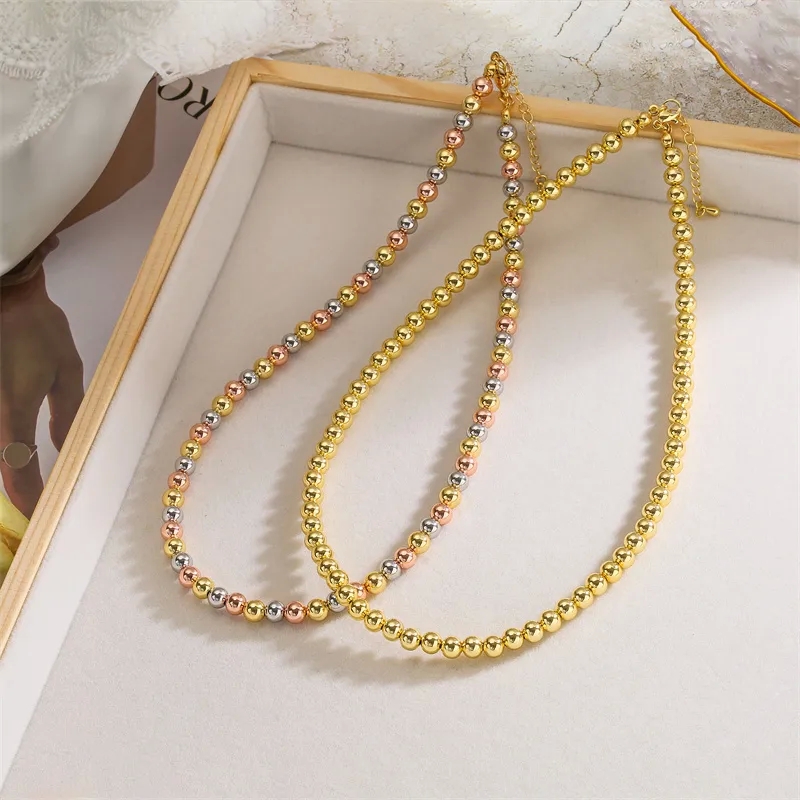 fine jewelry choker Vintage-Inspired Dainty Gold-Plated Copper Beaded Jewelry Set – Glamorous 5th c fine jewelry & One-of-a-Kind Antique Bracelet & Necklace x ring fine jewelry