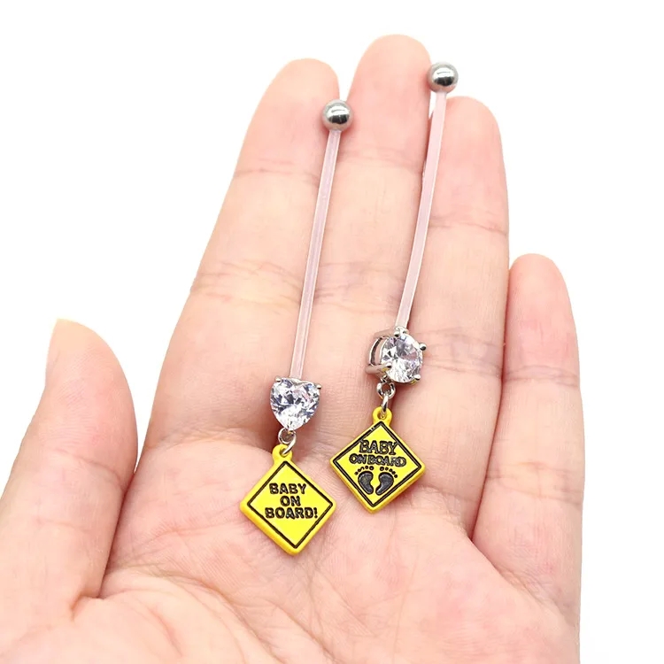 fine jewelry clearance "Luxury Dainty fine jewelry online Glossy Heart-Shaped Zircon White Gold Plated Belly Ring High-End Acrylic Inlay Design" 18k fine jewelry