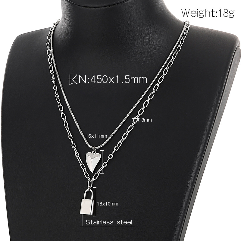 fine jewelry for kids Wholesale pattons fine jewelry Custom Matte Titanium Steel 18K Gold Plated Glistening Heart Necklace - High-End Fashion Jewelry kevin's fine jewelry