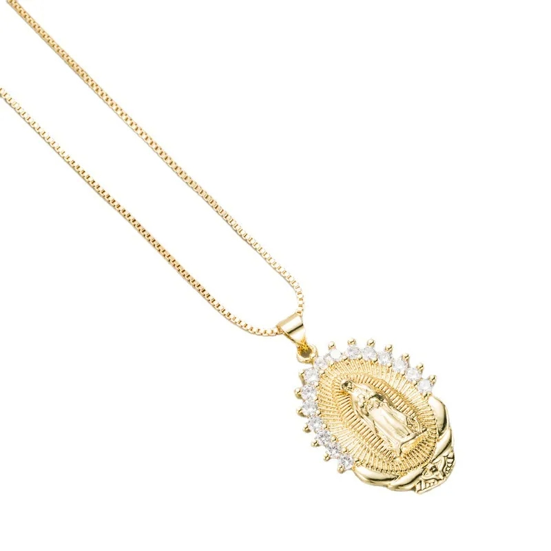 fine jewelry initial necklace "Chic fine quality jewellery Custom Copper Box Chain Necklace with Bold Geometric Pendant – Premium Statement Jewelry" 302 fine jewelry