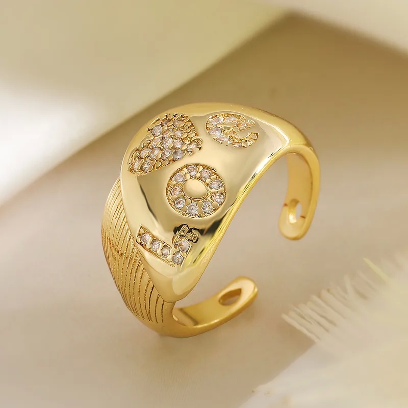high jewelry vs fine jewelry "Eco-Chic Retro Geometric zahnz fine jewelry 18K Gold Plated Zircon Open Rings – Bold Feminine Recycled Affordable Gift" used fine jewelry