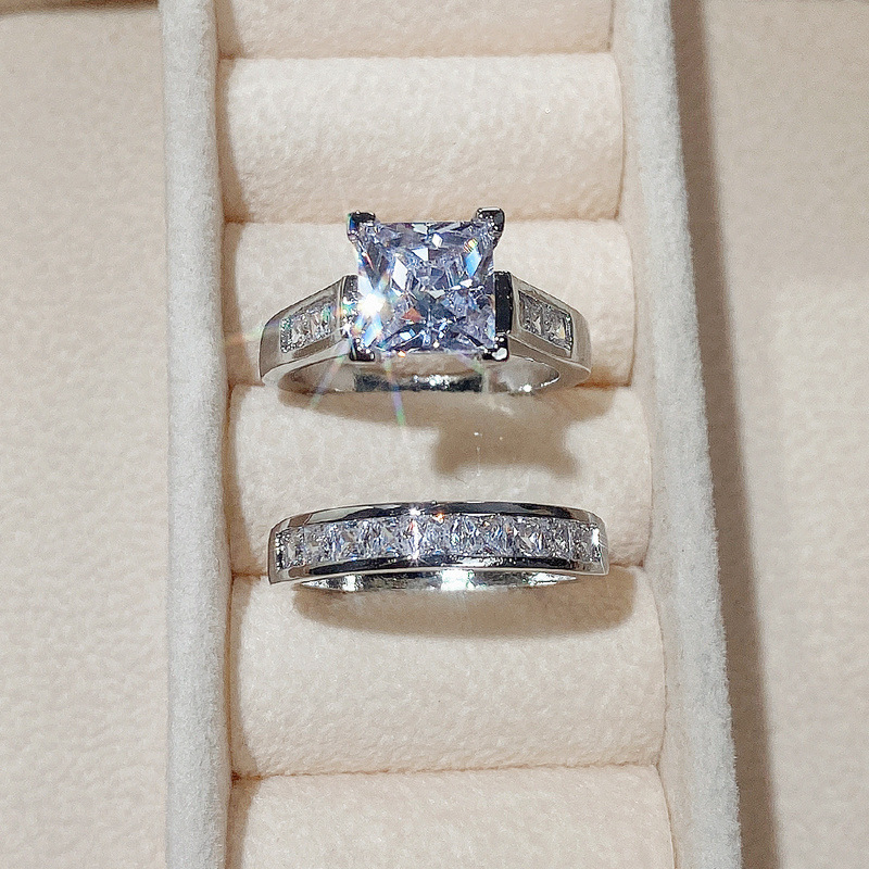 fine jewelry piercing near me Exclusive Bohemian Square Copper Inlay Zircon Rings – Ethically Made, Premium Quality, fine jewelry brooches Custom Modern Jewelry zachary's fine jewelry