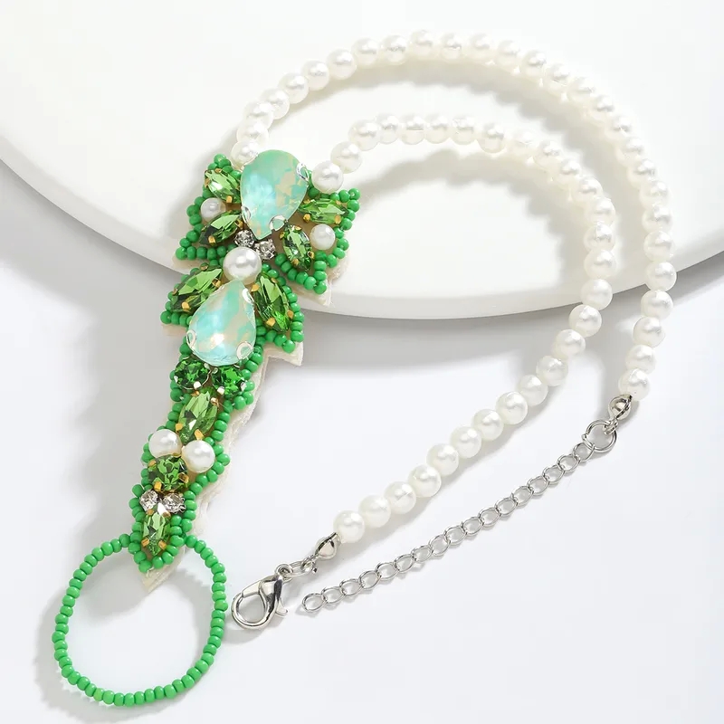 fine jewelry sale "Elegant Tropical fine jewelry companies Water Droplet Bow Bracelet with K Gold Plating Rhinestones & Pearls for Daily Edgy Style" pattons fine jewelry