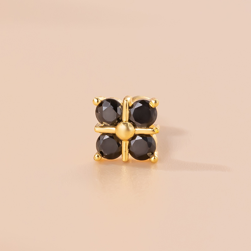 fine jewelry toe rings Artisanal Shiny 316L Stainless Steel Ear Cartilage Rings & Studs with Zircon Inlay, quicksilver fine jewelry Custom-Fit for Formal Elegance fine jewelry on sale