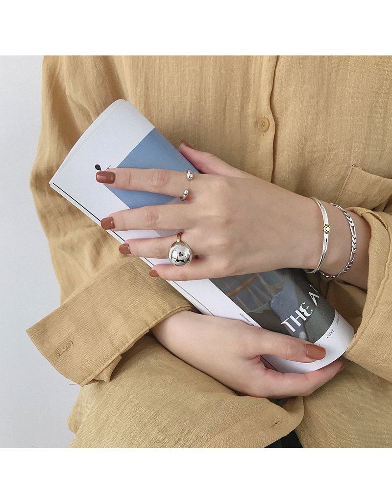 funky high end jewelry Wholesale Korean S925 Sterling Silver Water Drop Ring - Glossy, Matte, Grunge high quality viking jewelry Styles Available high end statement jewelry designer victoria