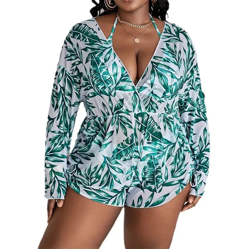 giant tiger women's clothing "Affordable Plus Size Tropical Swimwear Set – Adjustable Crafted Bold Statement 6pm women's clothing Piece for Women" mature women clothing
