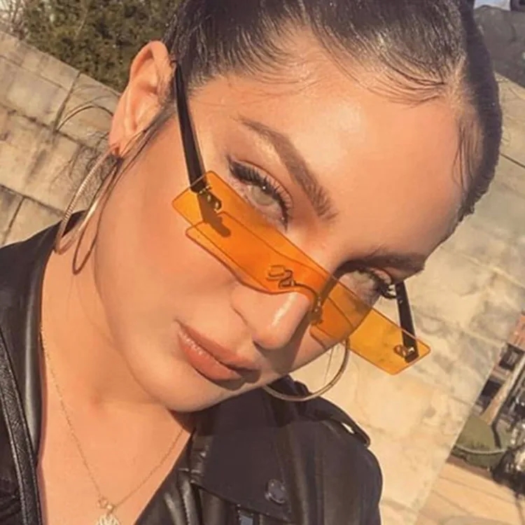 glistening "Bespoke Vintage-Inspired Square Conjoined Marine Sunglasses refined – Affordable Chic Festival Fashion for Ladies" romantic