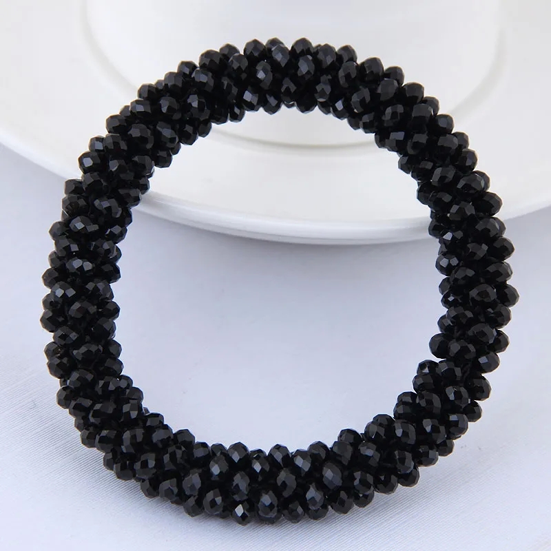 green hair accessories Eco-Chic Earthy Crystal Elastic Hair Bands – Hypoallergenic Ethical High-Quality Korean hair clips 6 letters Fashion Accessories hair accessories in bulk
