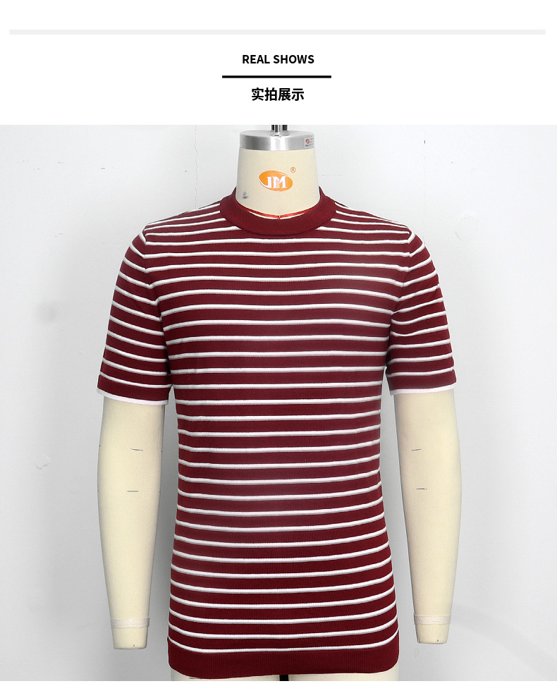 h&m women's clothing nz Vintage Luxury Men's Stripe T-Shirt – Genuine Shiny Glistening Tee with Premium women's clothing for older women Feel zara women clothing