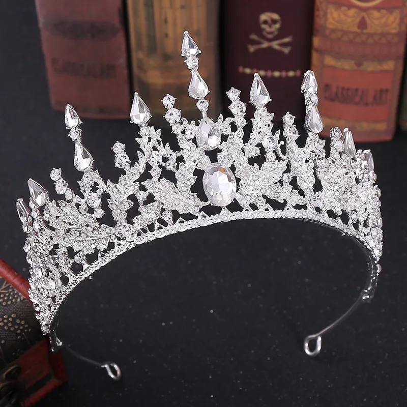 hair clip 5 letters "Eco-Friendly Hypoallergenic Oval Crown hair accessories pearl with Rhinestone Inlay – Elegant Earthy Crystal Design 1 Piece" hair accessories designer