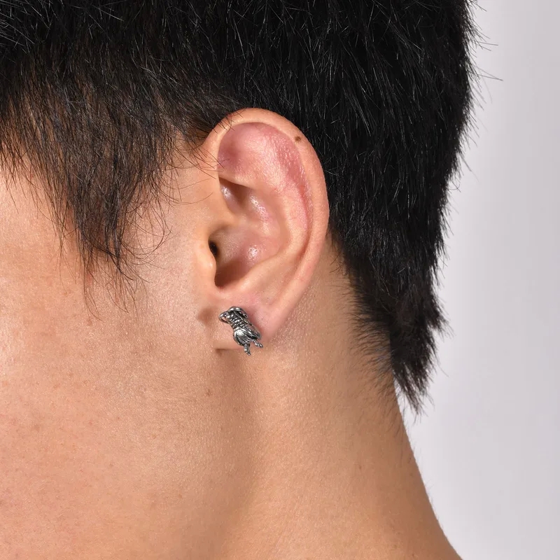 harry winston men's jewelry Exclusive Bohemian Animal Enamel Zircon men's jewelry sets Ear Studs – Vintage 304 Stainless Steel Bold Statement Jewelry obsidian men's jewelry