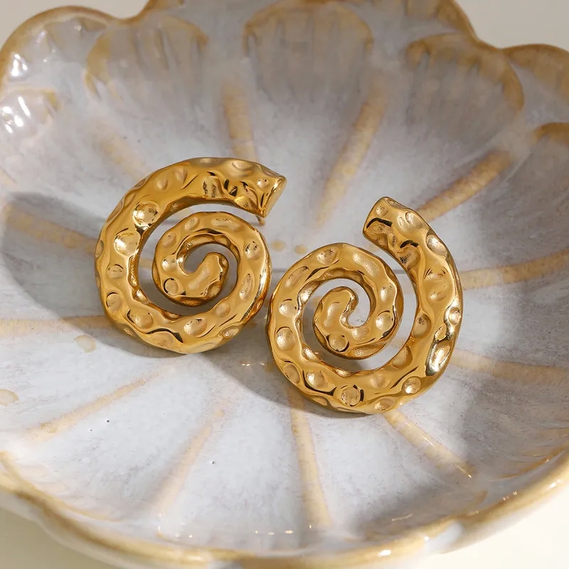 hearnes fine jewelry "Wholesale 18K Gold rosedale fine jewelry Plated 304 Stainless Steel Everyday Stud Earrings – Fast Playful Classic Style" fine jewelry resale