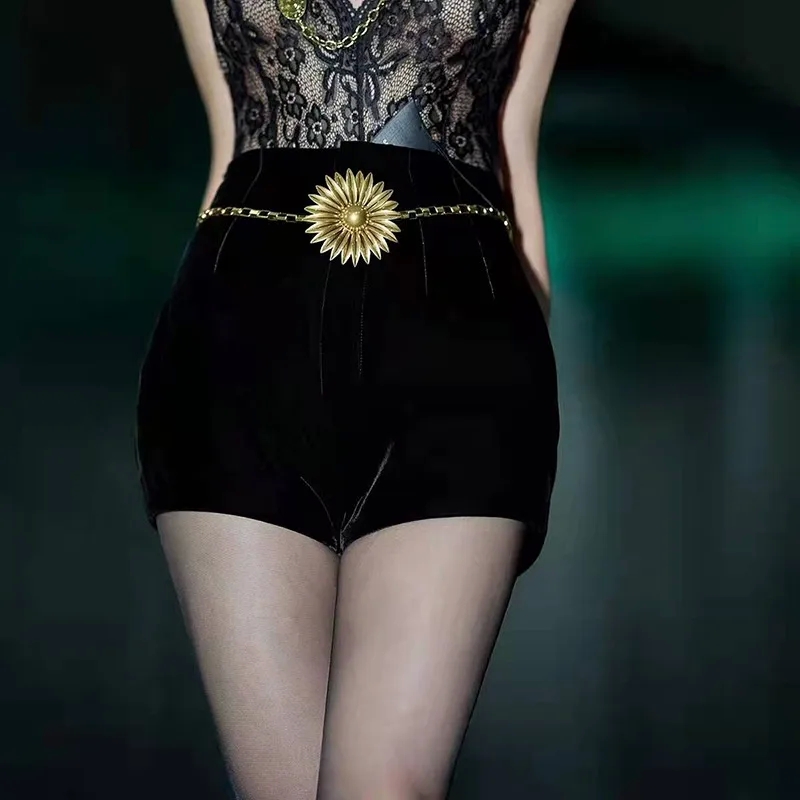 hermes fashion jewelry "Affordable Custom Dainty fashion jewelry made in china Gold-Plated Chrysanthemum Waist Chain – Polished Vintage Everyday Jewelry" fashion jewelry in japan