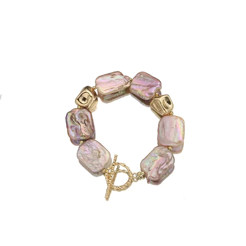 high end jewelry consignment near me "Boho-Chic Organic Geometric Pearl Bracelet – custom made high end jewelry Colorful Polished Retro High-Fashion Jewelry 1pc" high-end jewelry stores houston