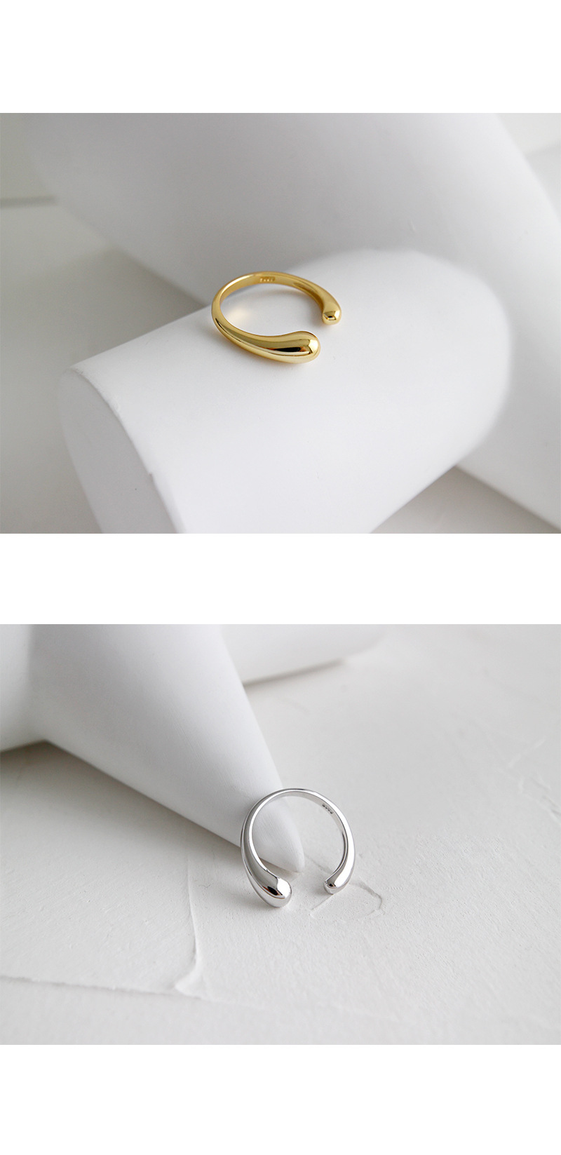 high end jewelry stores dallas Wholesale Korean S925 Sterling Silver Water high end diamond jewelry Drop Ring - Glossy, Matte, Grunge Styles Available custom made high end jewelry