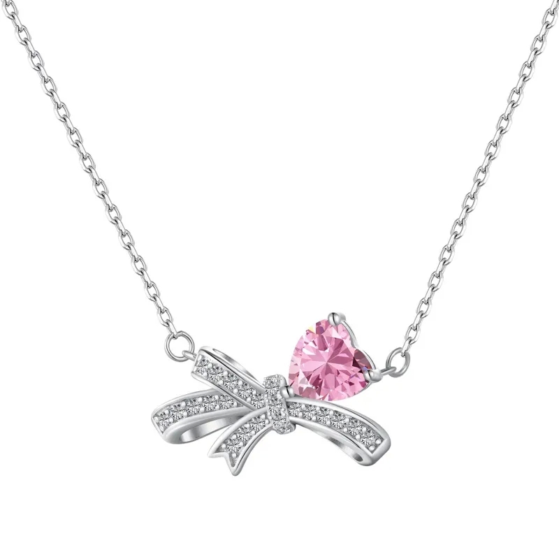 high end smoky quartz jewelry "Exclusive Unisex Luxury Bow Knot Sterling Silver high quality ear jewelry Zircon Earrings & Necklace Set – Timeless Elegance" where to sell high end jewelry near me