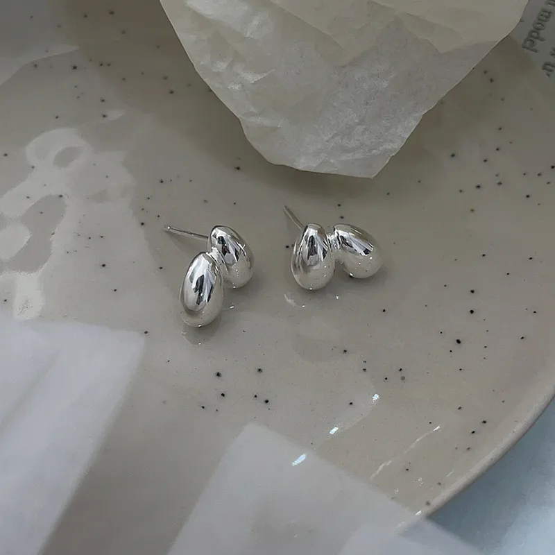 high quality jewelry for piercings "Vintage-Inspired high end italian jewelry designers 925 Sterling Silver Water Droplet Stud Earrings – Timeless Antique Craftsmanship" high end jewelry los angeles