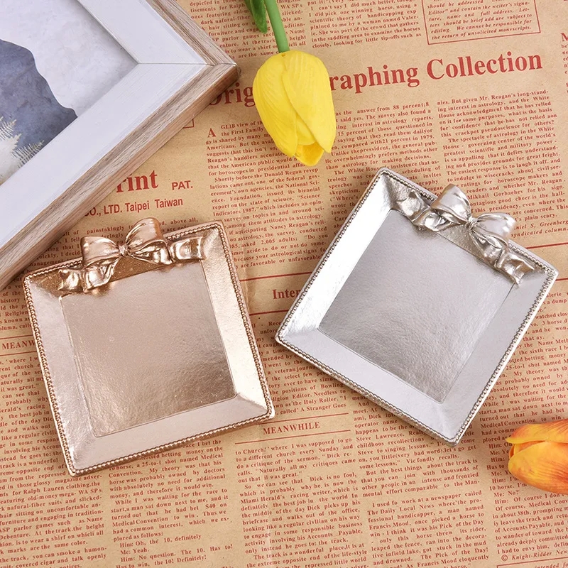 home for kitchen Vintage-Inspired Resin Bow Tray - Vibrant Minimalist Jewelry Storage home kitchen furniture design for Everyday Rings Necklaces & Earrings 6 over 6 house meaning
