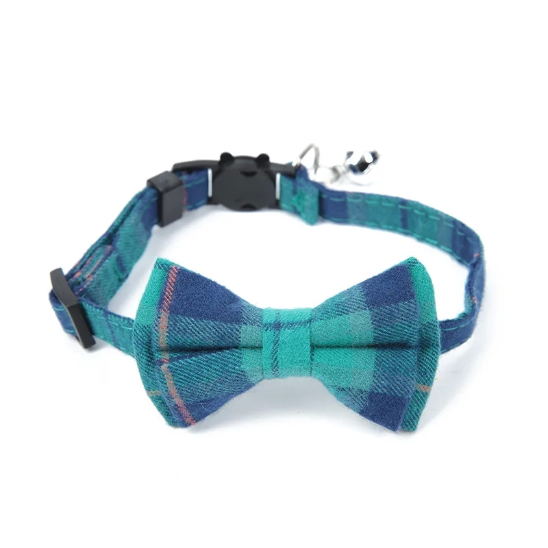 home kitchen dharmapuri "Minimalist Colorful Pet Collar with Bell & kitchen.67 Bow – Safe Timeless British Checked Design" jolii home & kitchen