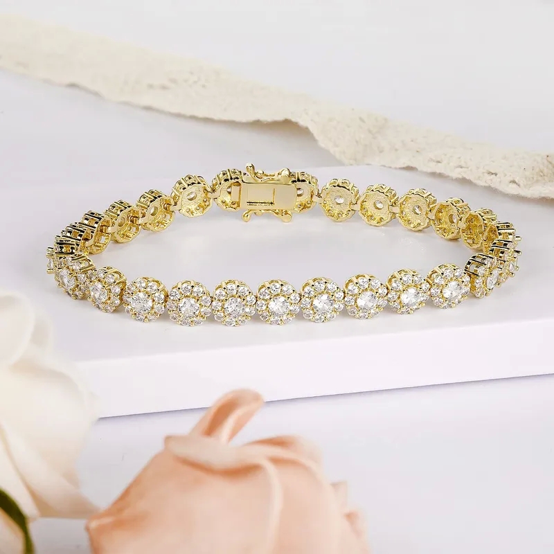how to store high end jewelry "Limited Edition 18K Gold Plated Hypoallergenic Sparkling Zircon Tennis Bracelet – Quick Ship insurance for high end jewelry Classic Style" high end jewelry stores near me