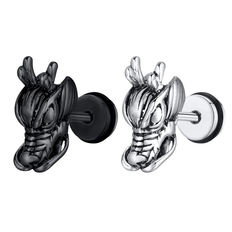 jaxxon men's jewelry Exclusive Bohemian Animal Enamel men's jewellery kenya Zircon Ear Studs – Vintage 304 Stainless Steel Bold Statement Jewelry men's jewelry with kids names