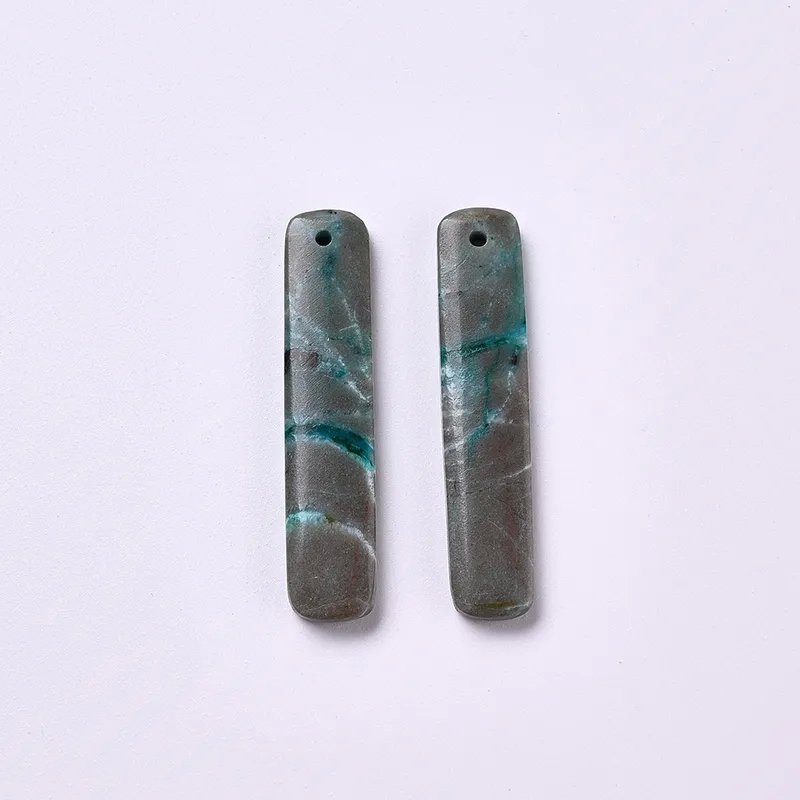 jewelry making bracelets "Handcrafted Lightweight 48x10mm jewelry making activities Natural Stone Pendant Ink Painting Design Perfect for Daily Wear" kendra scott jewelry making party