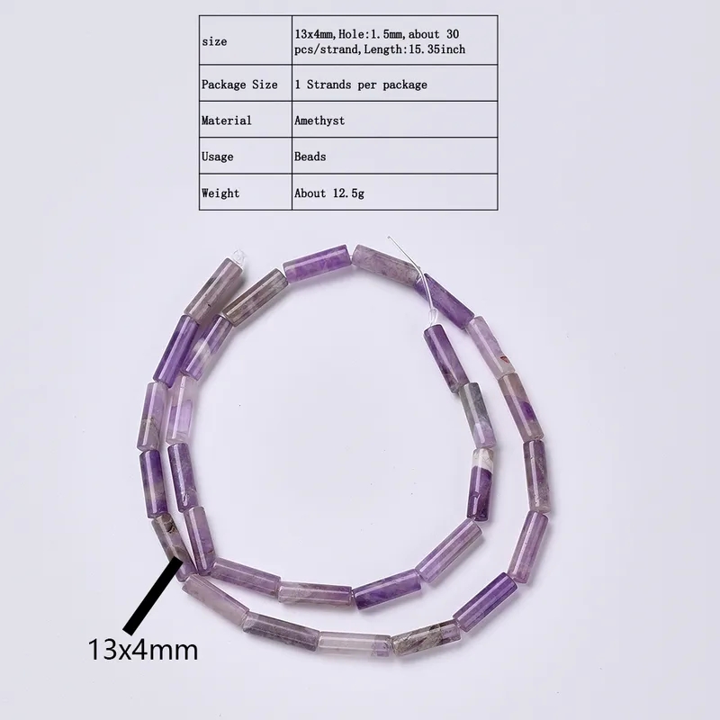 jewelry making molds "Ethically Made jewelry making metal supplies Amethyst Cylindrical Beads – Modern Minimalist Party Wear with Vintage Vibes 13*4mm Hole" diamonds for jewelry making